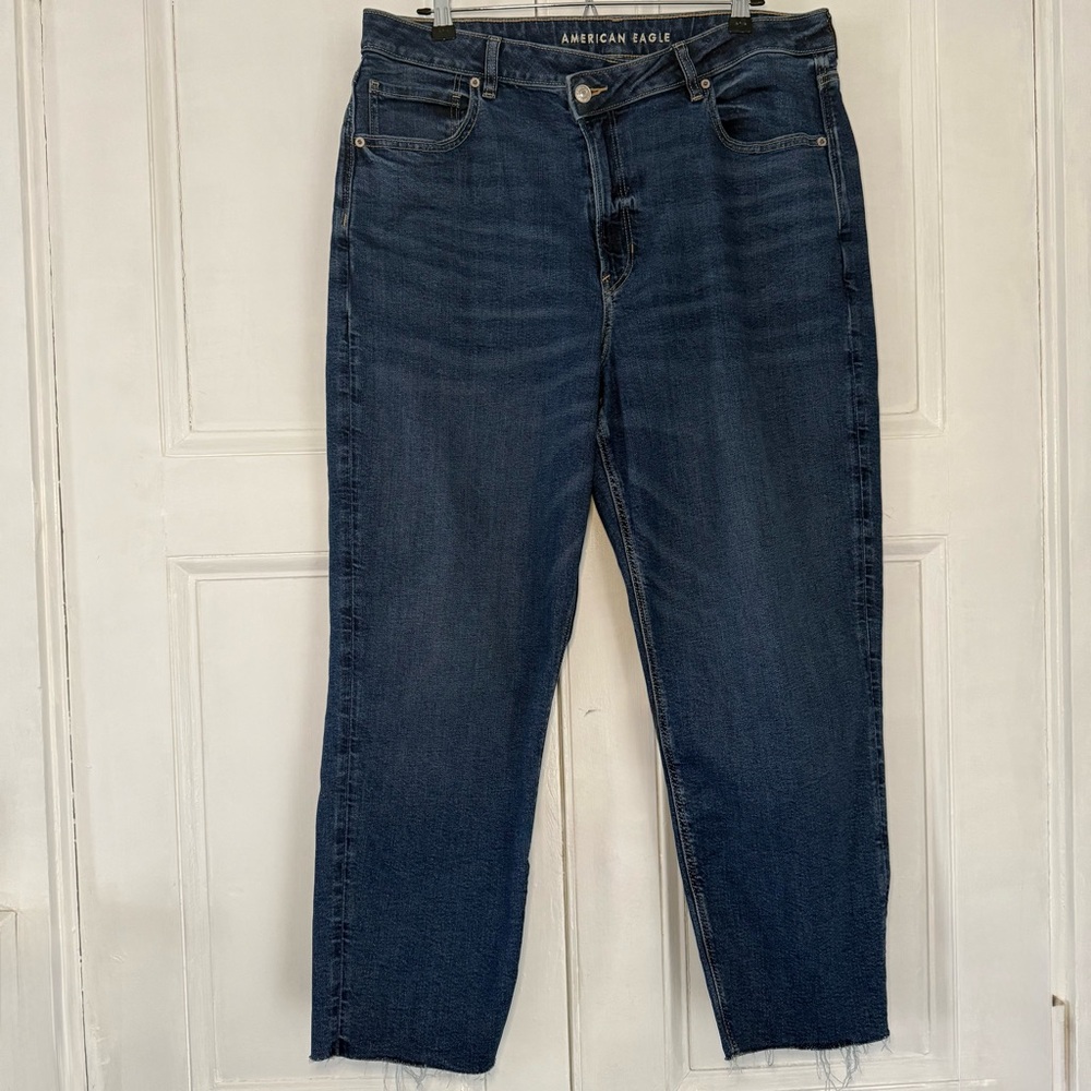 American Eagle V-Rise Mom Straight - 18